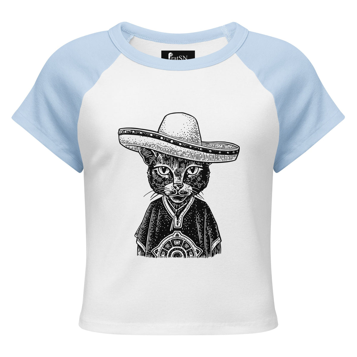 Women’s micro rib raglan baby tee - PratSN
