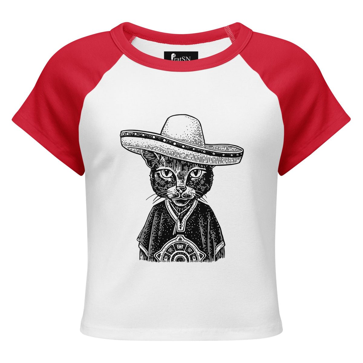Women’s micro rib raglan baby tee - PratSN