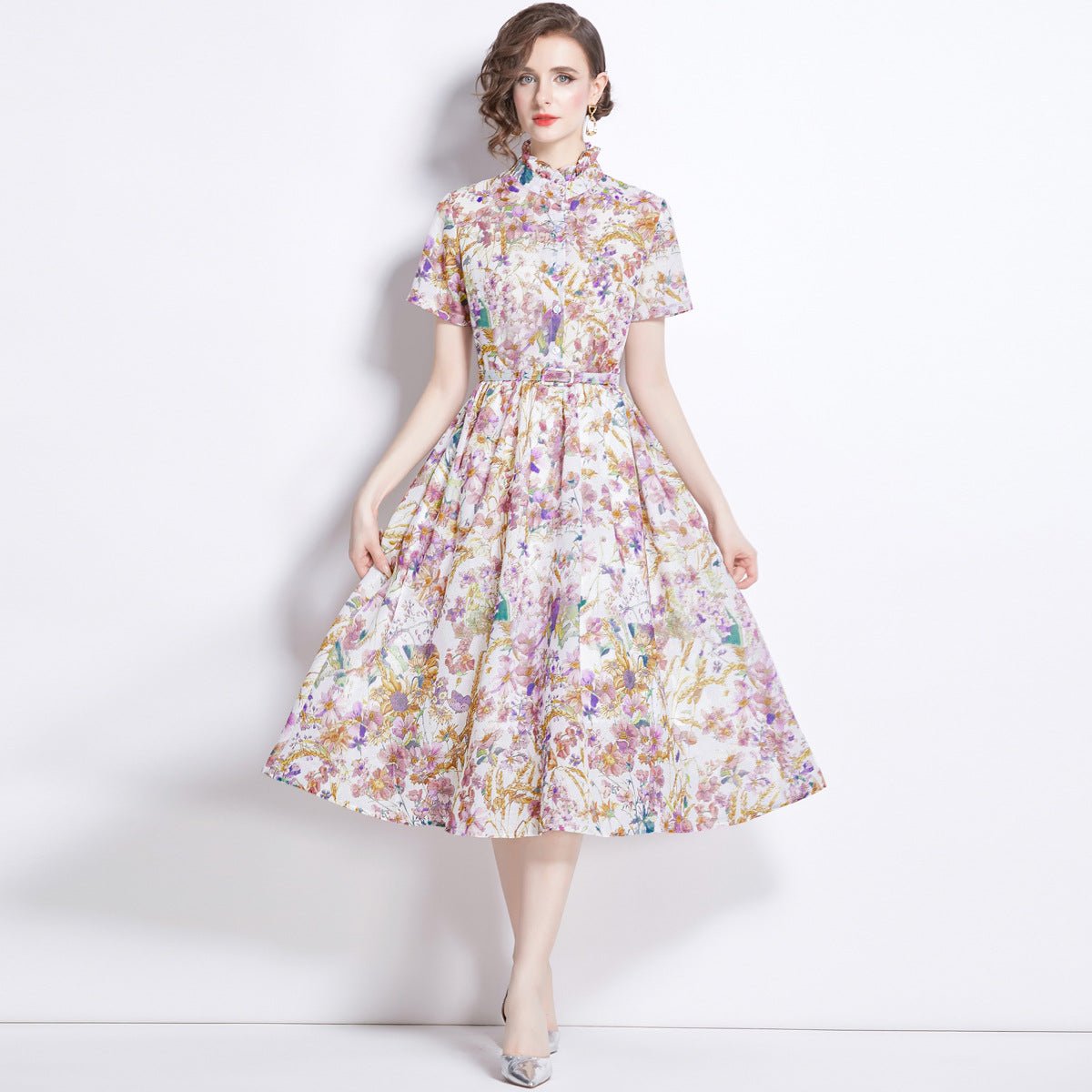 Women's Mild Luxury Retro Elegant Dress - PratSN