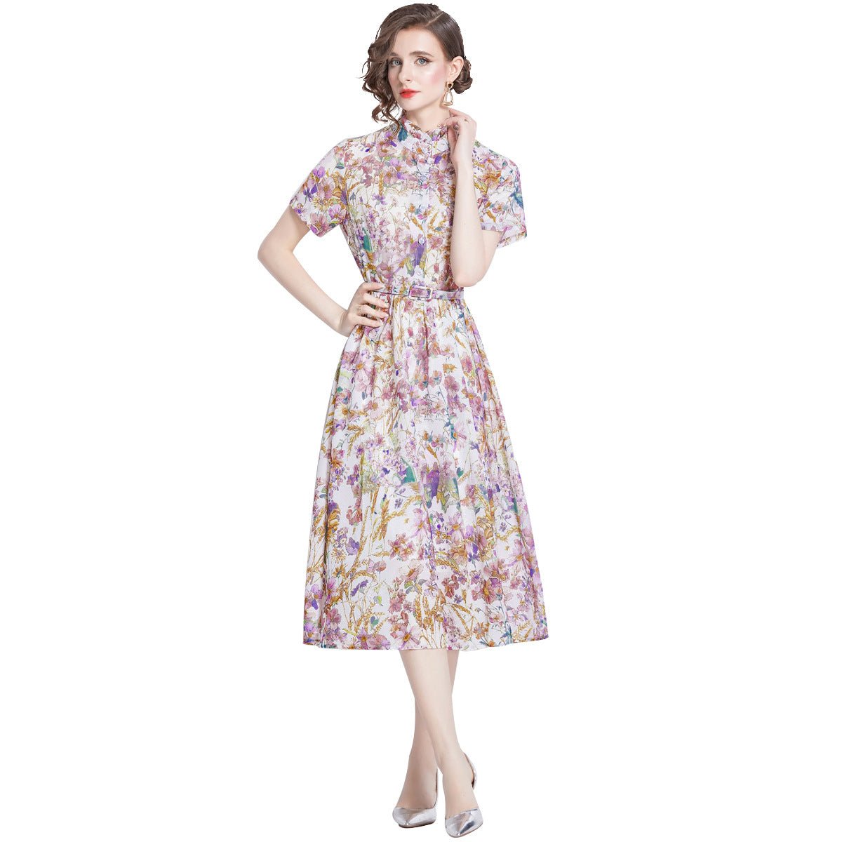 Women's Mild Luxury Retro Elegant Dress - PratSN