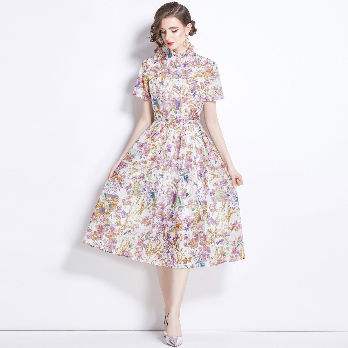 Women's Mild Luxury Retro Elegant Dress - PratSN