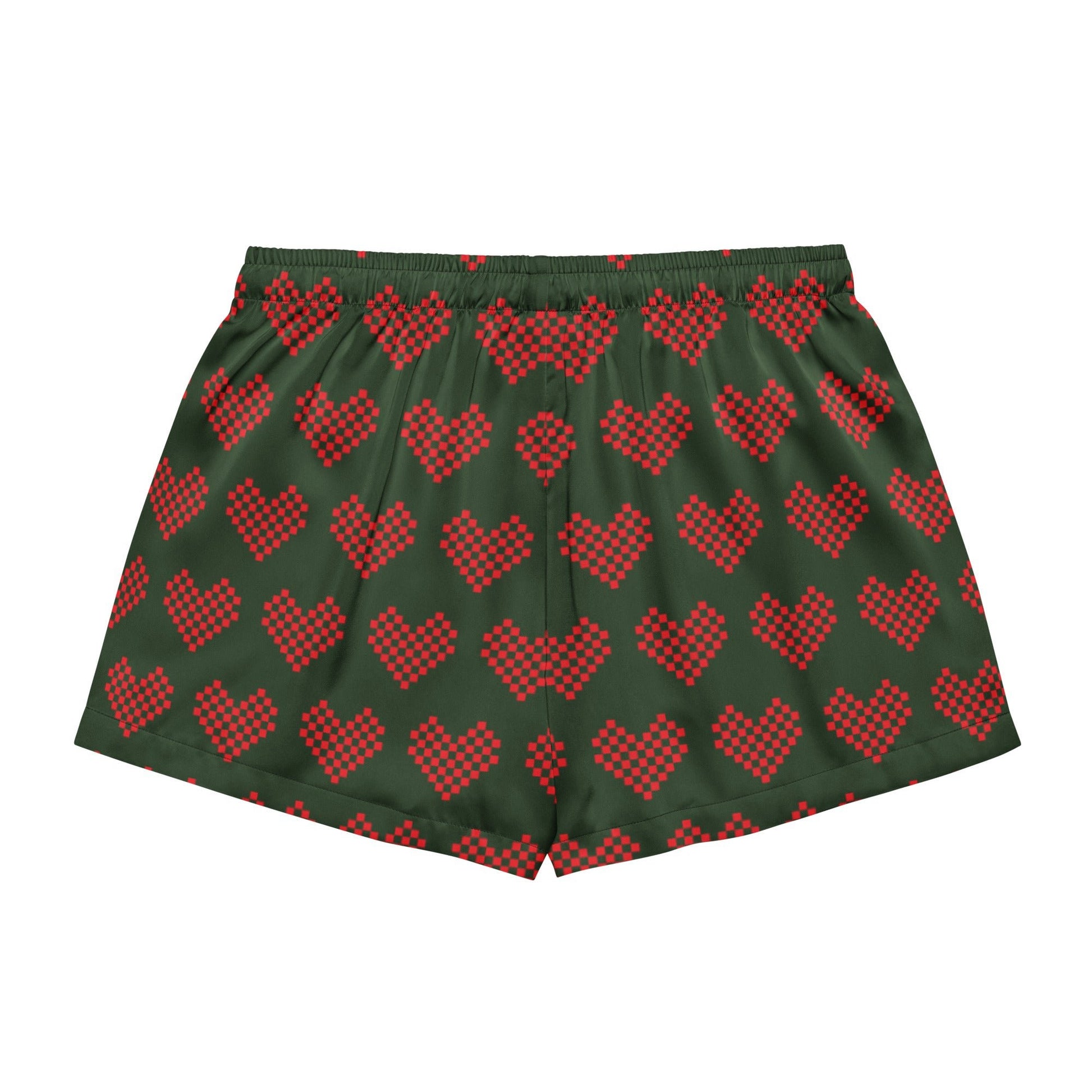 Women's Myrtle Green Pajama Shorts - PratSN