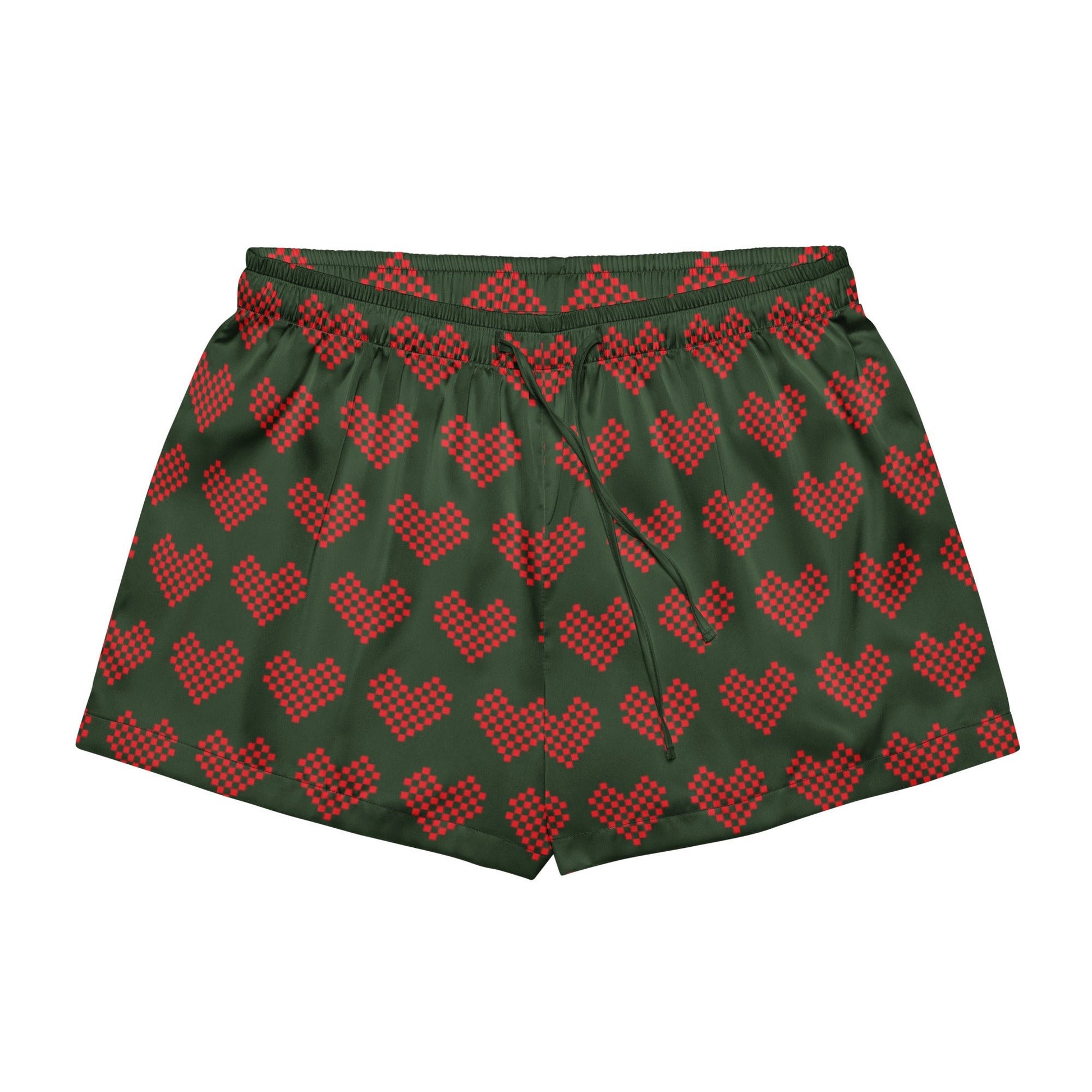 Women's Myrtle Green Pajama Shorts - PratSN