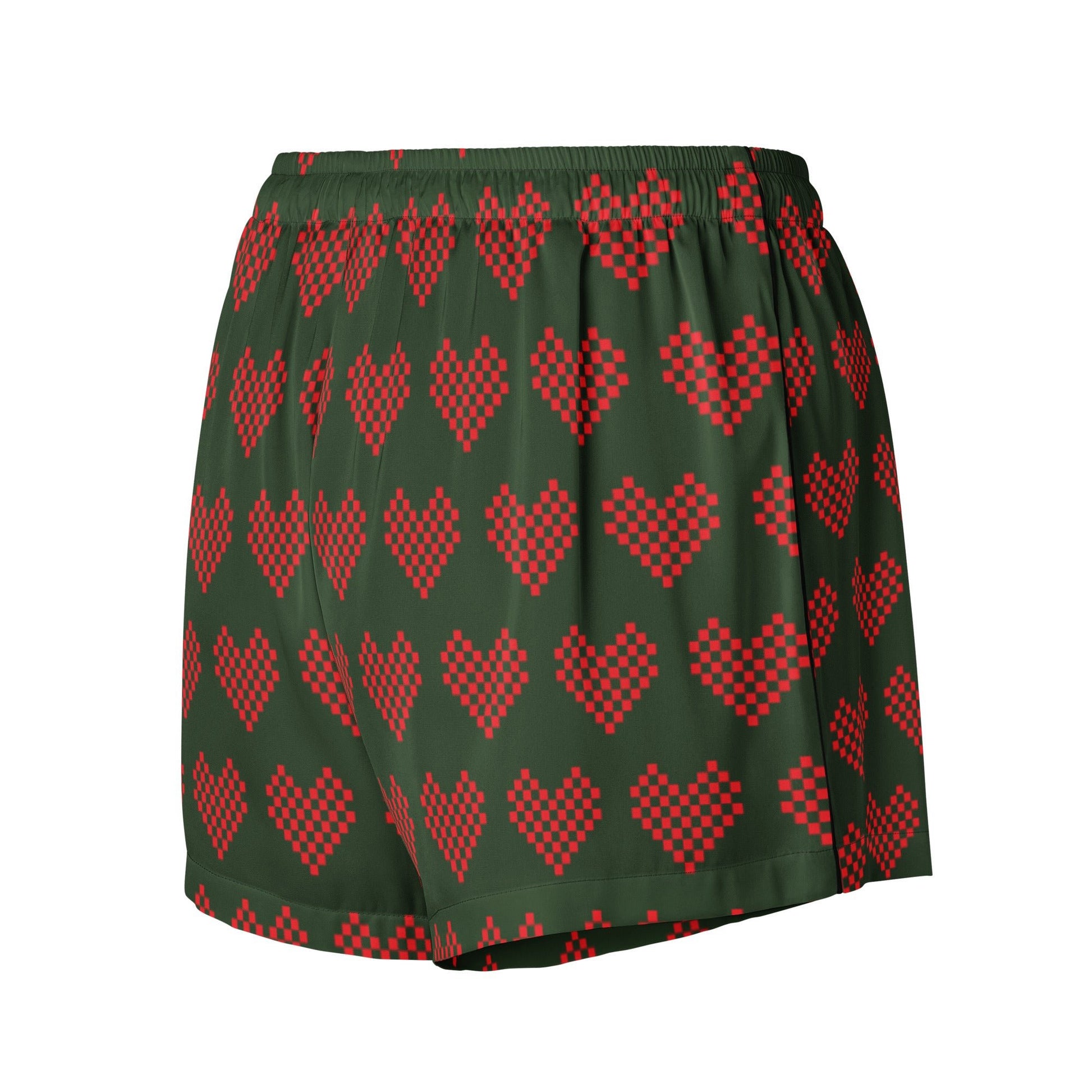 Women's Myrtle Green Pajama Shorts - PratSN
