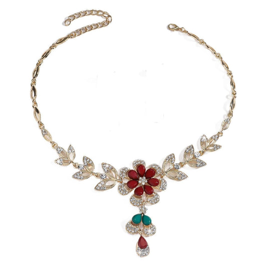 Women's Necklace, Affordable Luxury Fashion, Water Drop Flower - PratSN