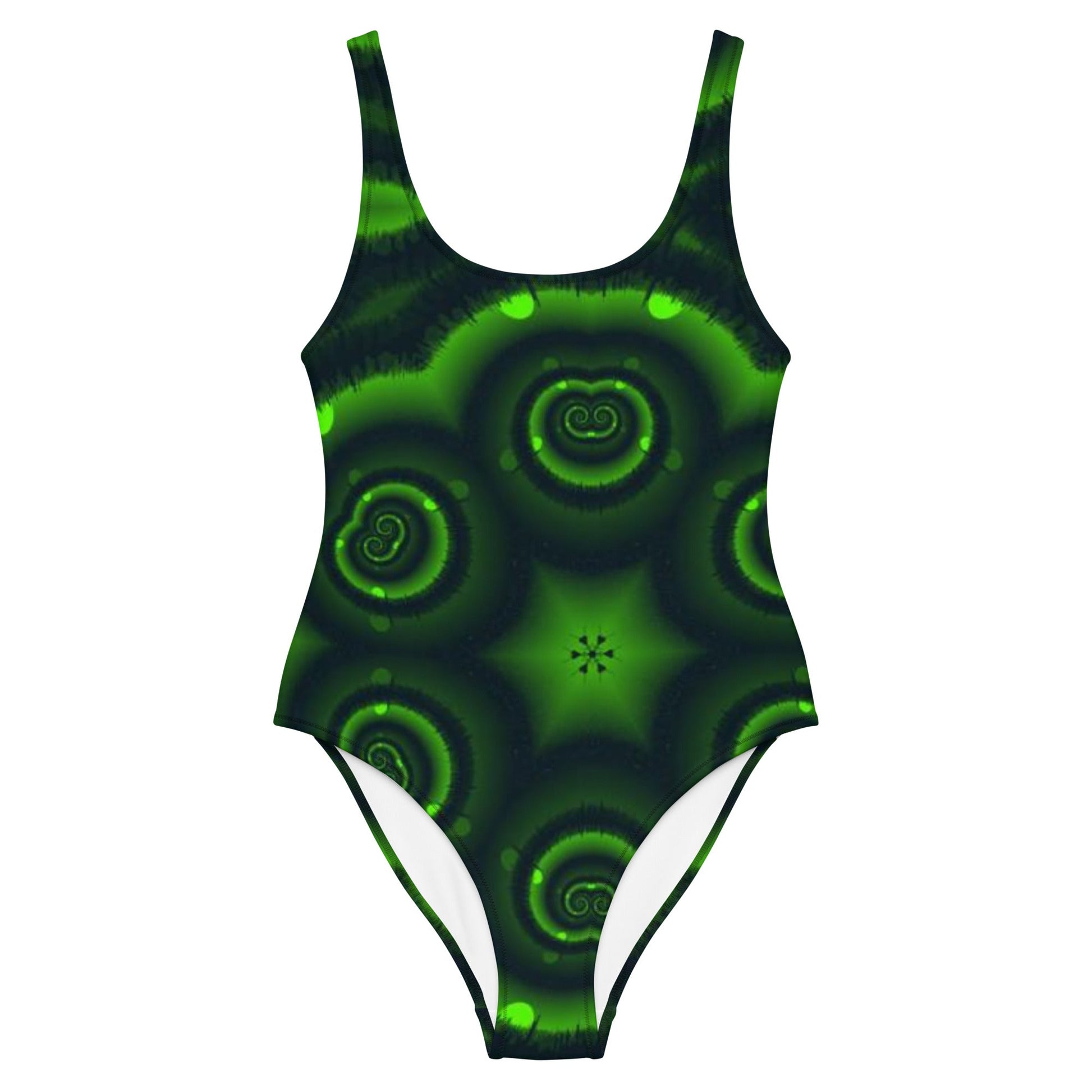 Women's One - Piece Swimsuit, Green Swimwear, bathing suits, Swimming Suits. Women's Swimwear - PratSN