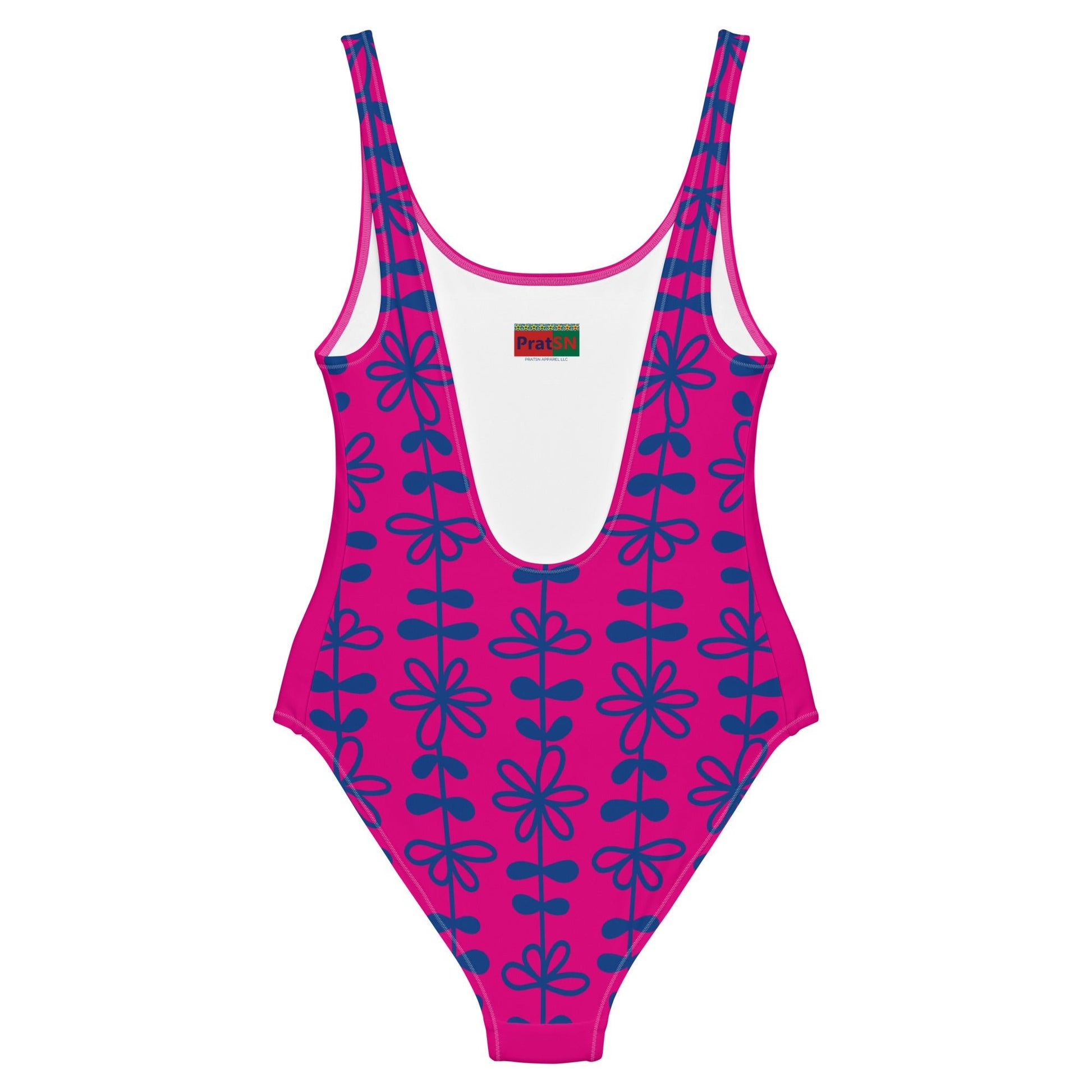 Women's One - Piece Swimsuit, Pink Bathing Suit, vacation swimwear, holiday travel swimwear, mothers day gift - PratSN