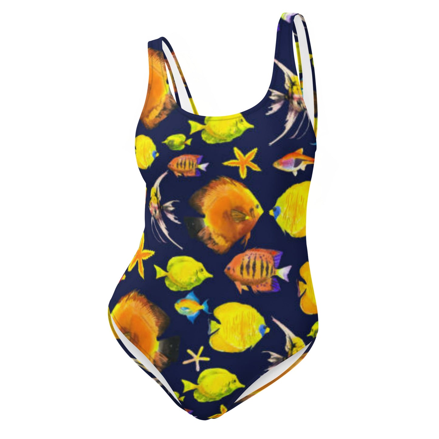 Women's One - Piece Swimsuit, Sea Life Pattern Outfit, beach dress, Cute Summer Bikini - PratSN