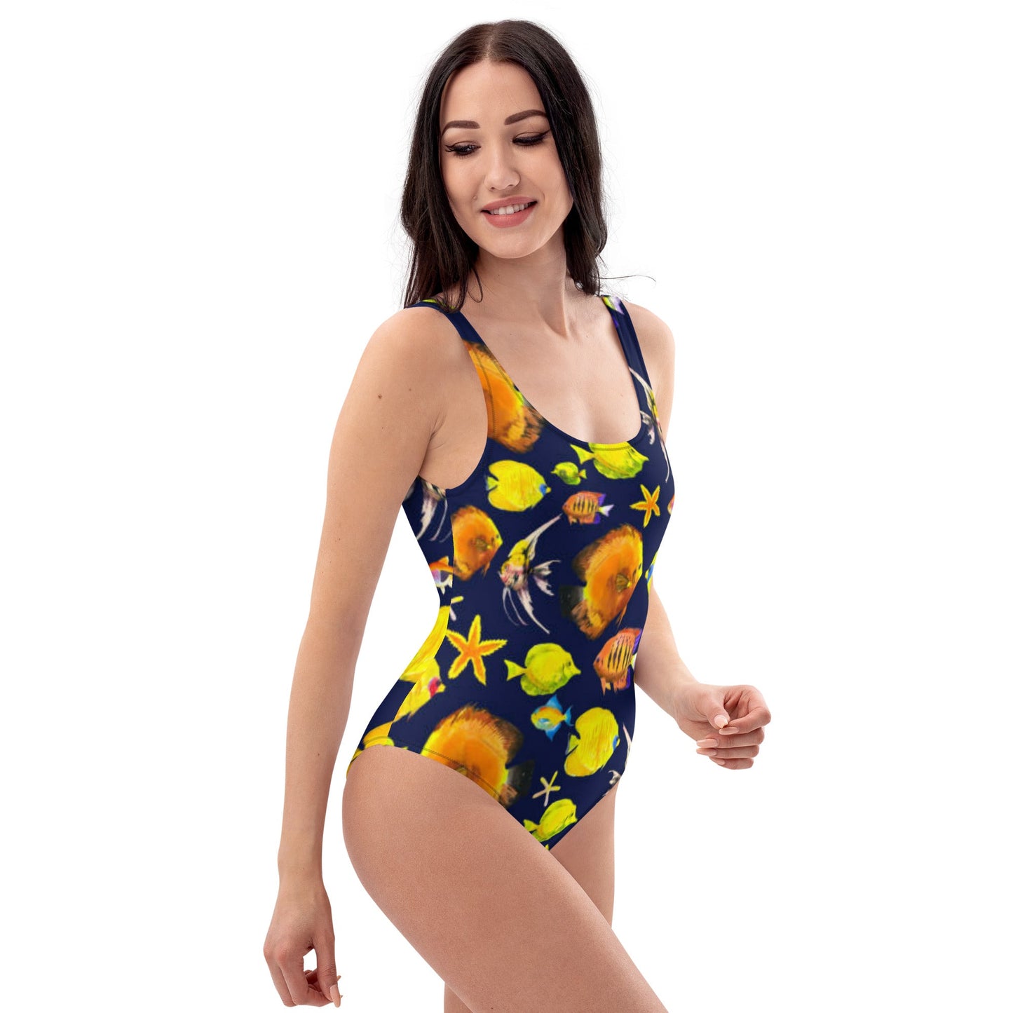 Women's One - Piece Swimsuit, Sea Life Pattern Outfit, beach dress, Cute Summer Bikini - PratSN