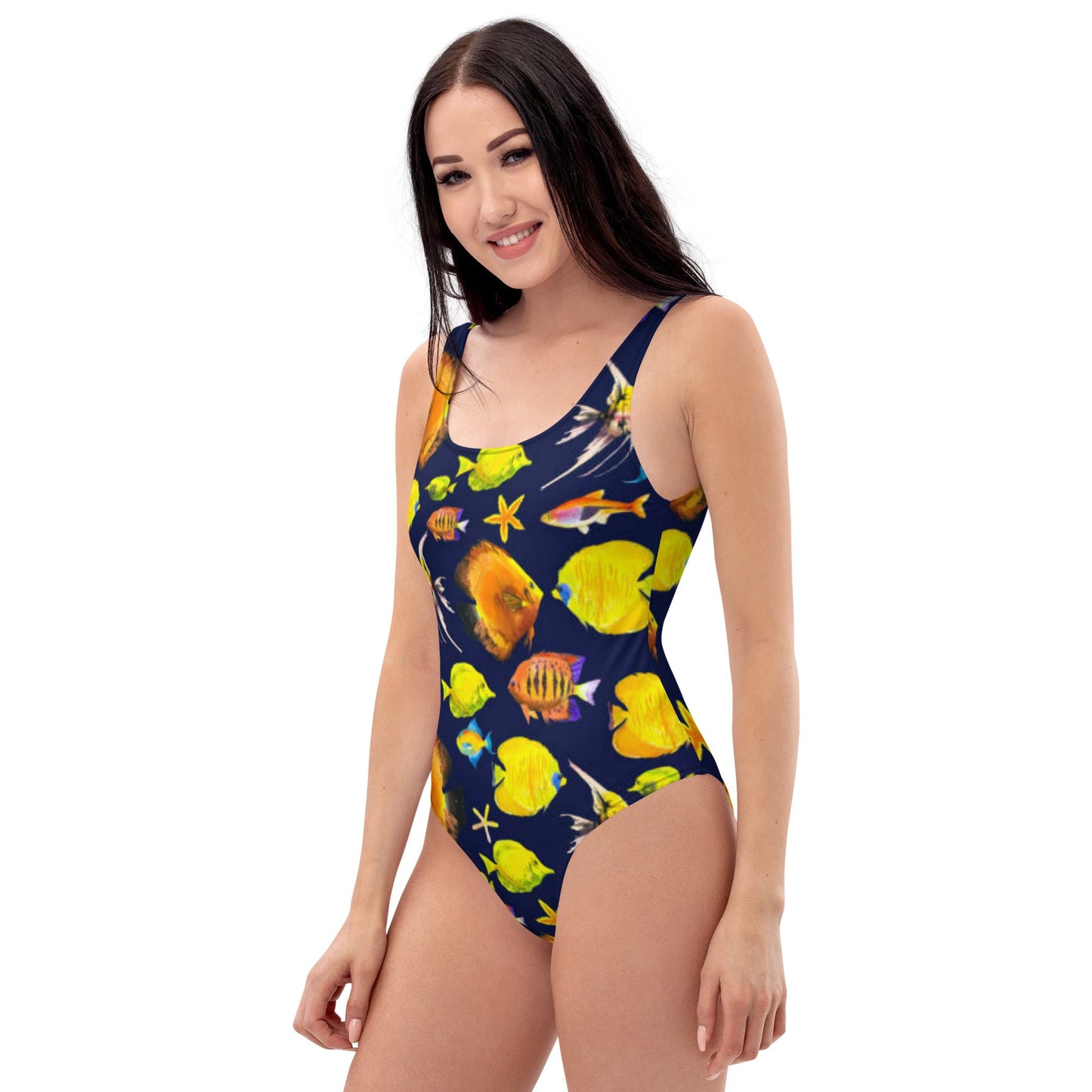 Women's One - Piece Swimsuit, Sea Life Pattern Outfit, beach dress, Cute Summer Bikini - PratSN