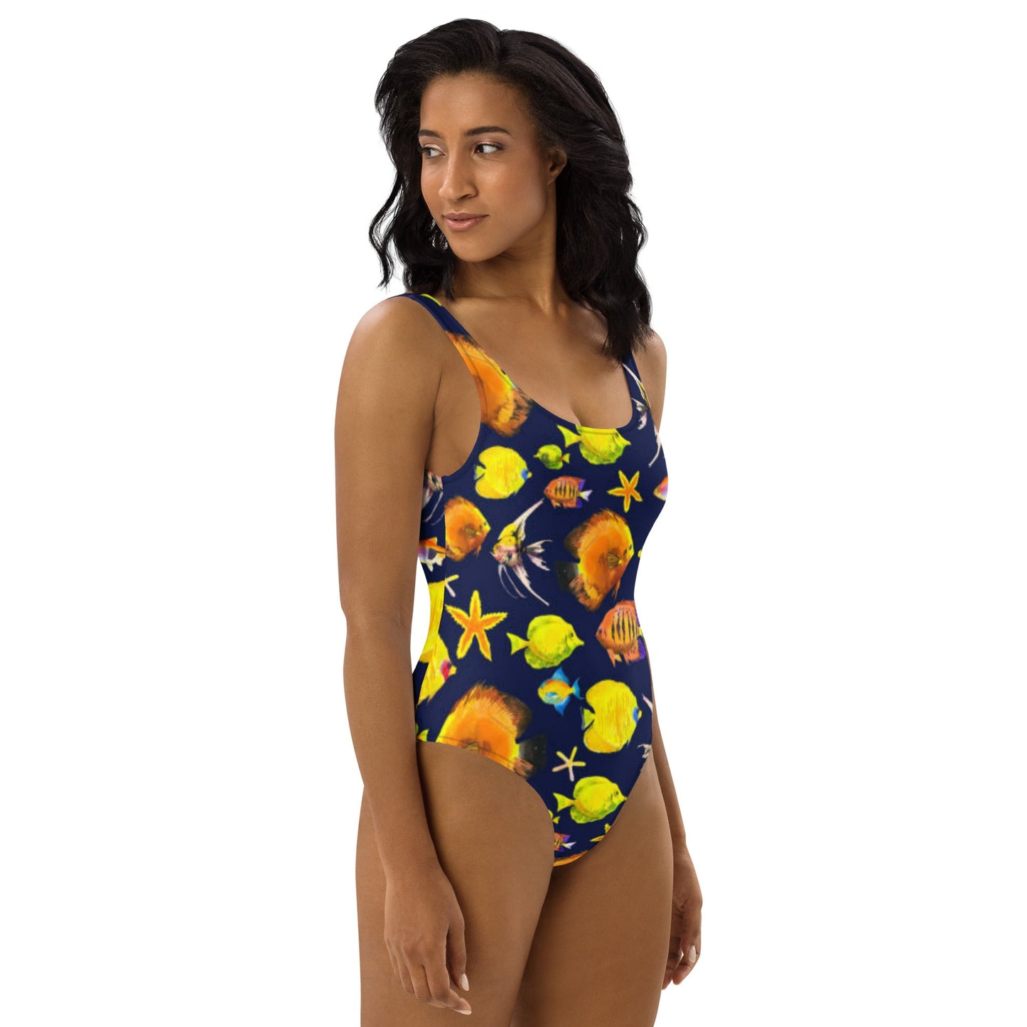 Women's One - Piece Swimsuit, Sea Life Pattern Outfit, beach dress, Cute Summer Bikini - PratSN
