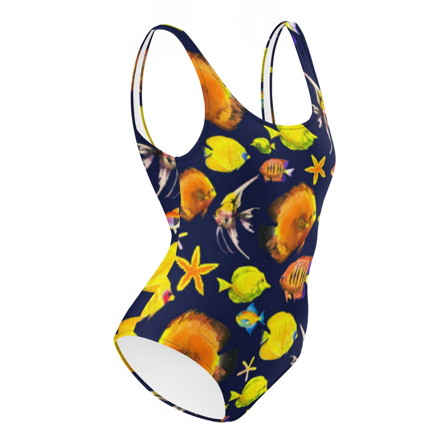 Women's One - Piece Swimsuit, Sea Life Pattern Outfit, beach dress, Cute Summer Bikini - PratSN