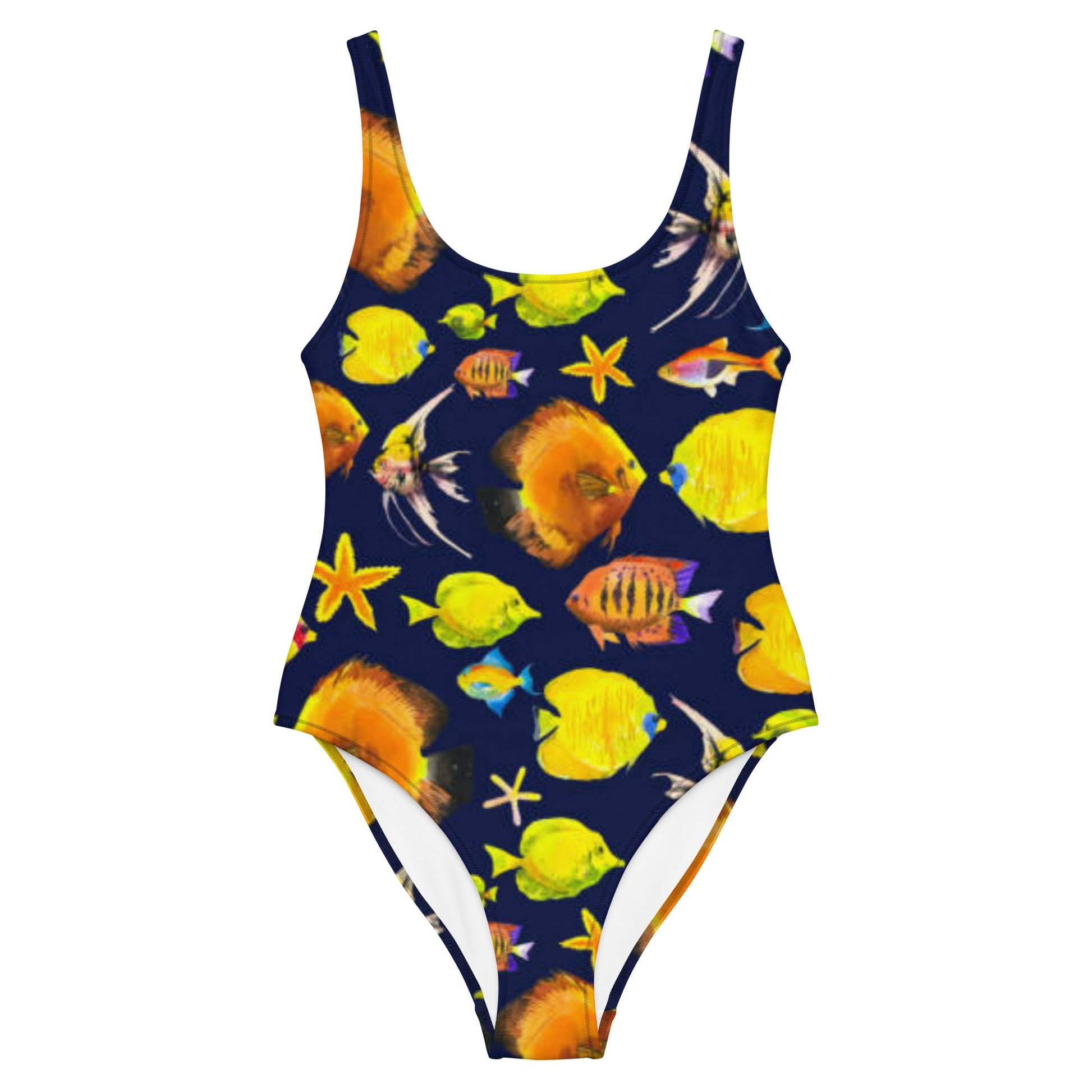 Women's One - Piece Swimsuit, Sea Life Pattern Outfit, beach dress, Cute Summer Bikini - PratSN