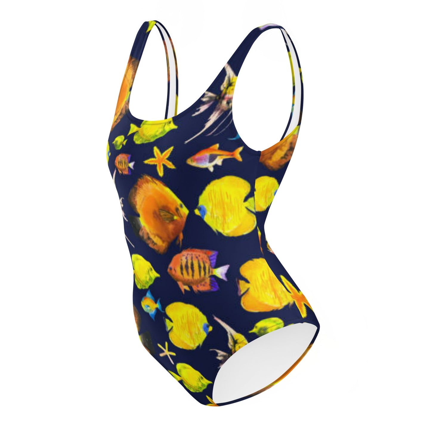 Women's One - Piece Swimsuit, Sea Life Pattern Outfit, beach dress, Cute Summer Bikini - PratSN