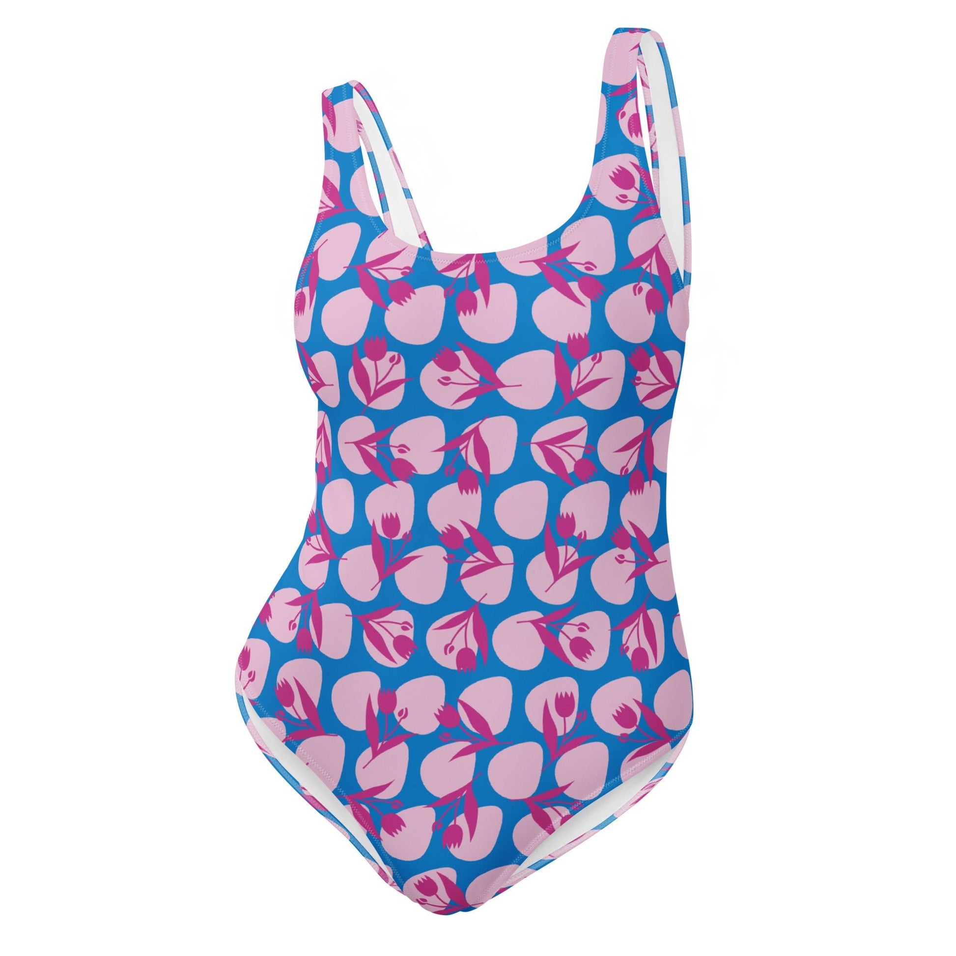 Women's One - Piece Swimsuit, Sky Blue Bathing Suit, vacation swimwear, holiday travel swimwear, mothers day gift - PratSN