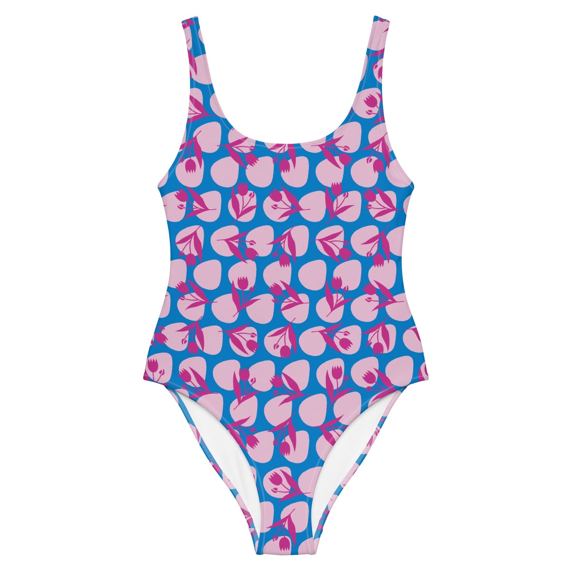 Women's One - Piece Swimsuit, Sky Blue Bathing Suit, vacation swimwear, holiday travel swimwear, mothers day gift - PratSN