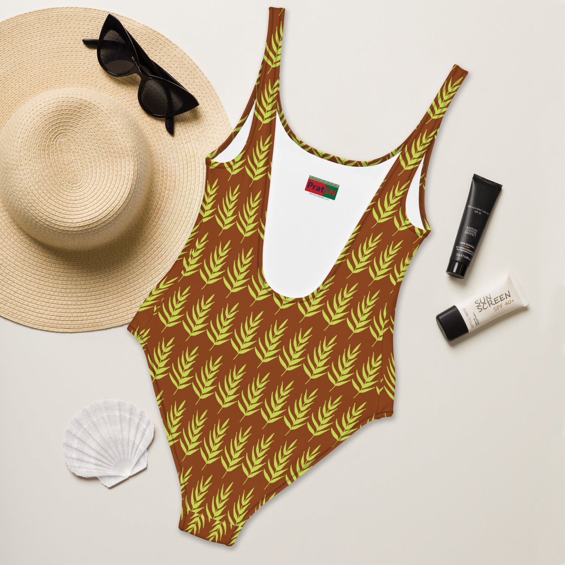 Women's One - Piece Swimsuit, swimsuit, vacation swimwear, holiday travel swimwear, mothers day gift - PratSN