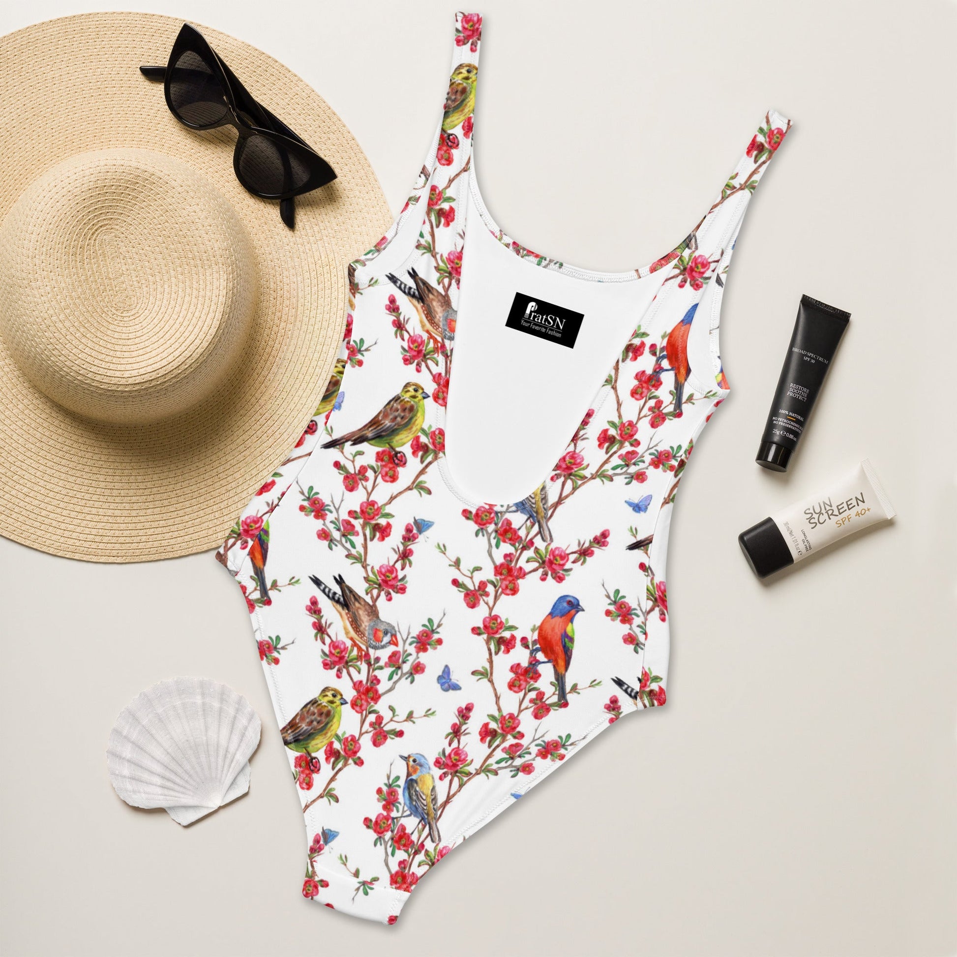 Women's One-Piece Swimsuit, Swimwear - PratSN