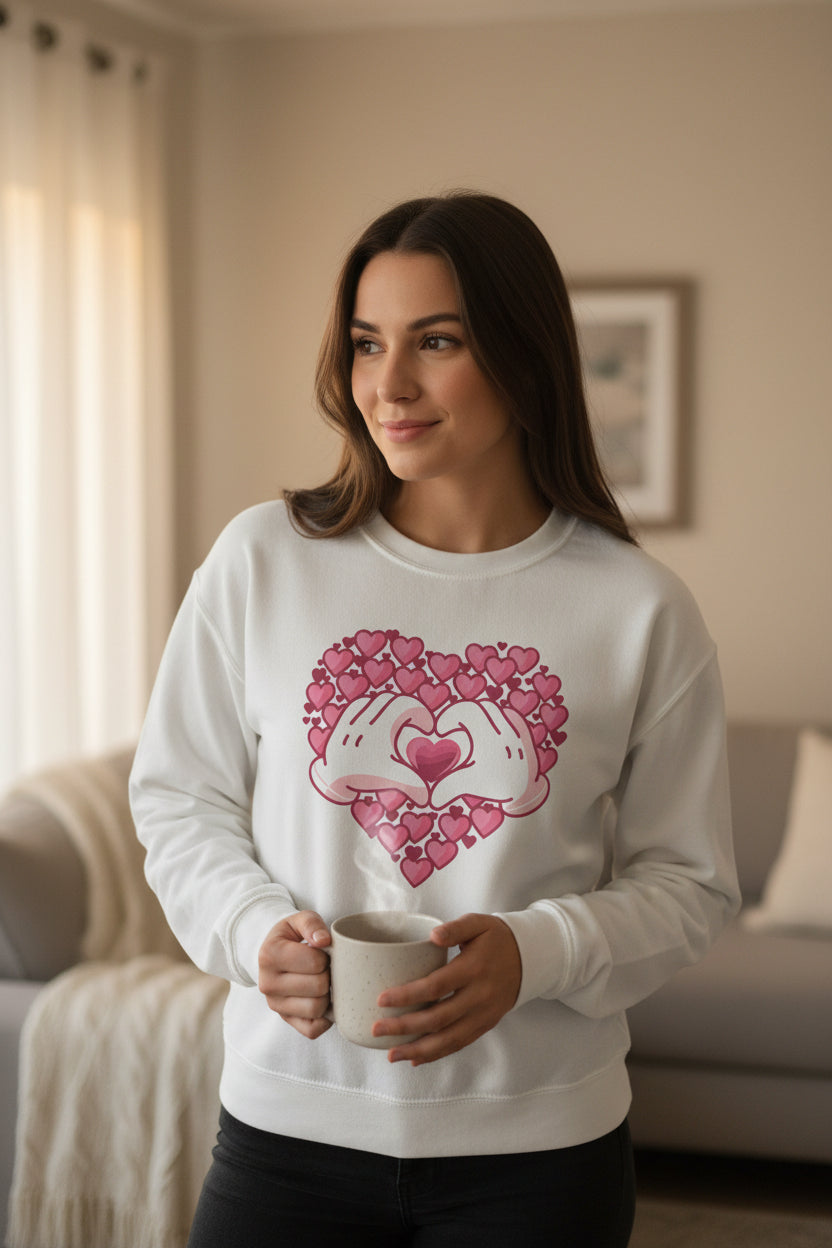Women’s organic crew neck sweatshirt - PratSN