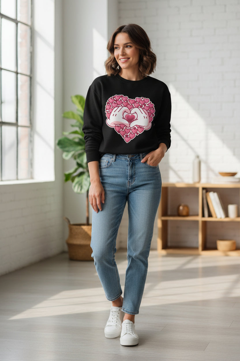 Women’s organic crew neck sweatshirt - PratSN