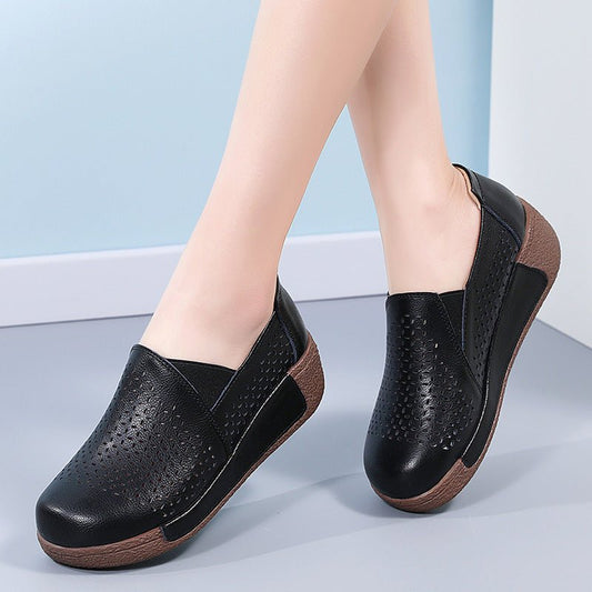 Women's Outdoors Thick Bottom Toe Cap Breathable Shoes - PratSN