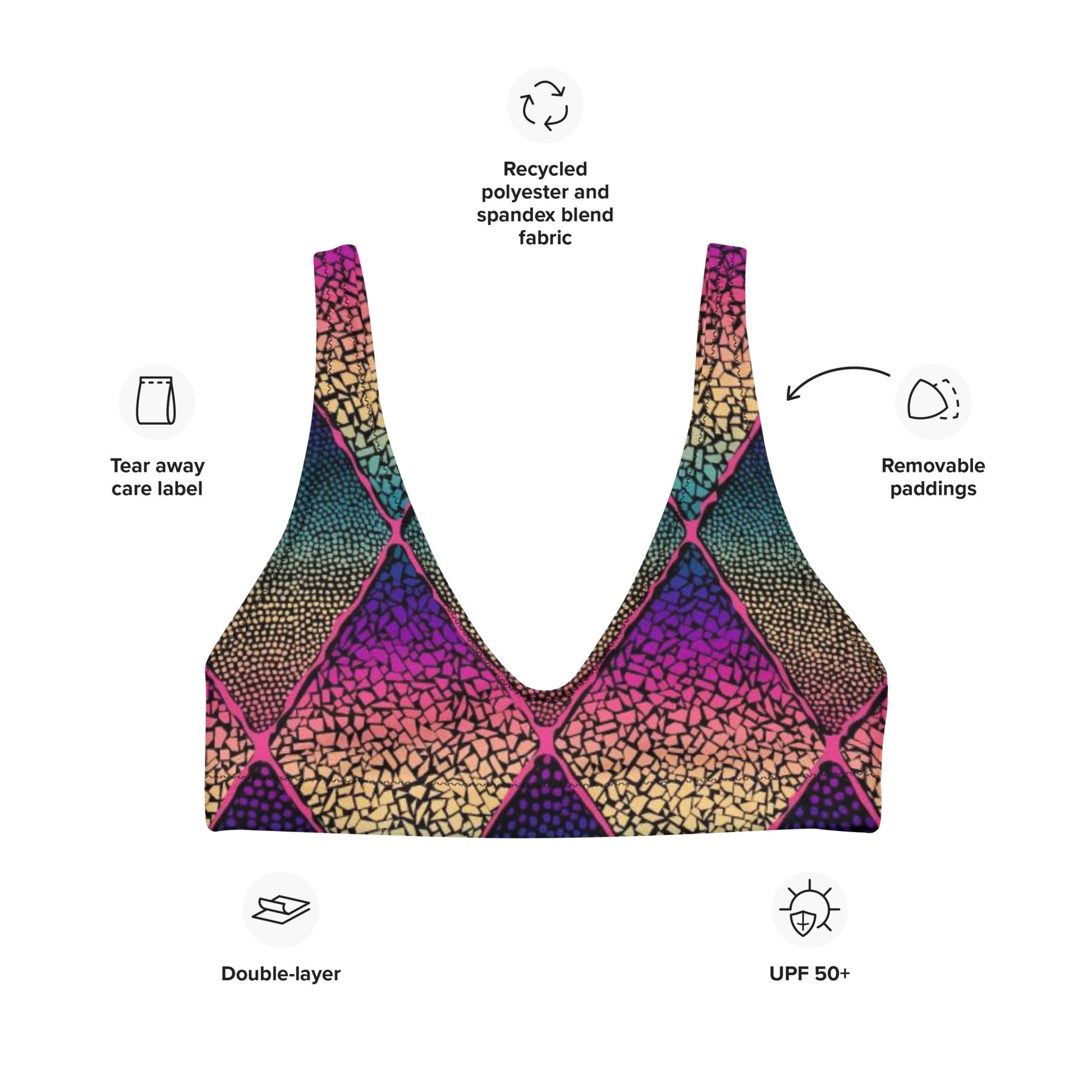Women's padded bikini top, Cute Summer Bikini Top beautiful bikini top, Beach dress, Beach dress for summer and spring - PratSN