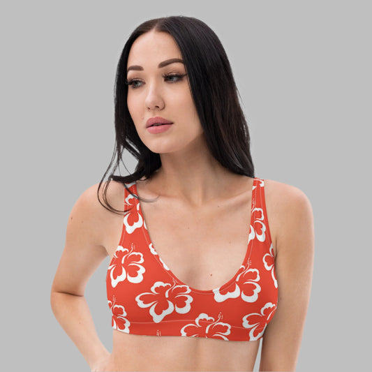 Women's padded bikini top, Floral bikini top, Beach dress, Beach dress for summer and spring - PratSN