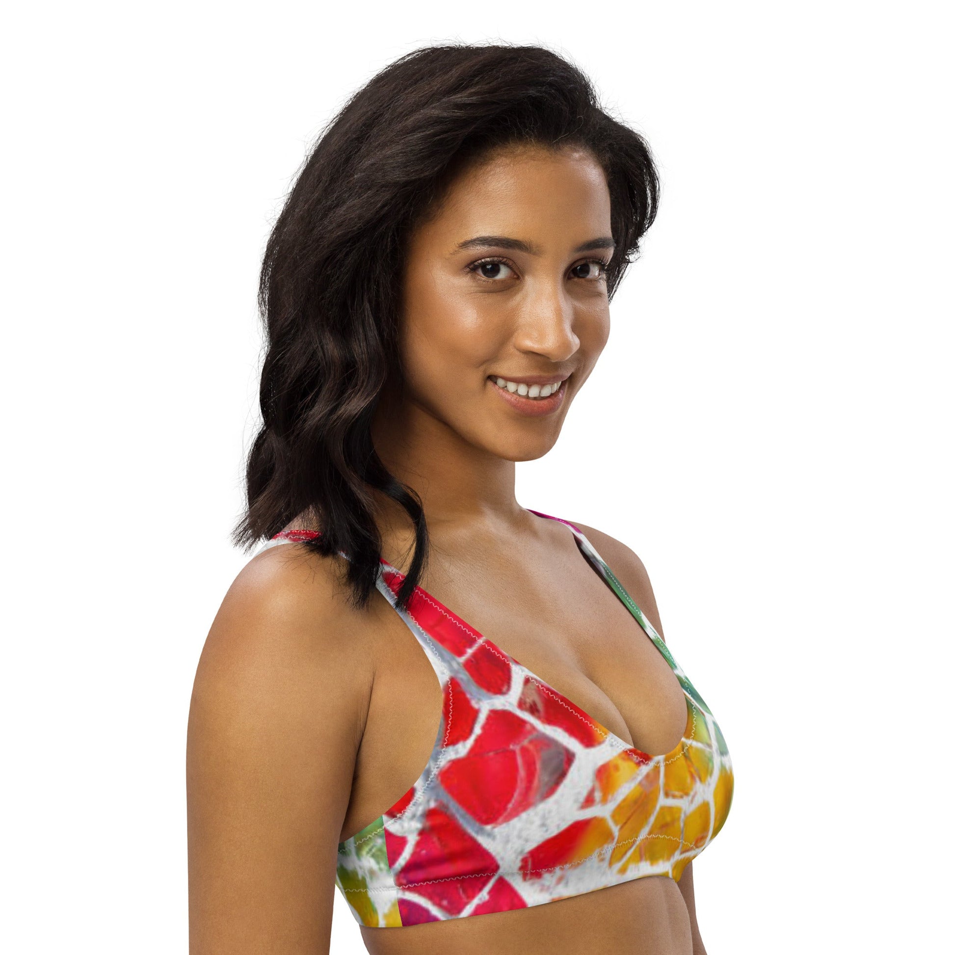 Women's padded bikini top, Red Yellow Cute Summer Bikini Top beautiful bikini top, Beach dress, Beach dress for summer and spring - PratSN