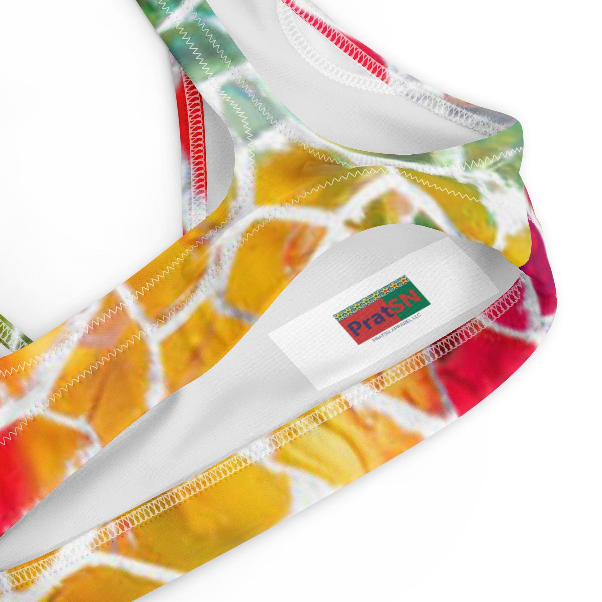 Women's padded bikini top, Red Yellow Cute Summer Bikini Top beautiful bikini top, Beach dress, Beach dress for summer and spring - PratSN