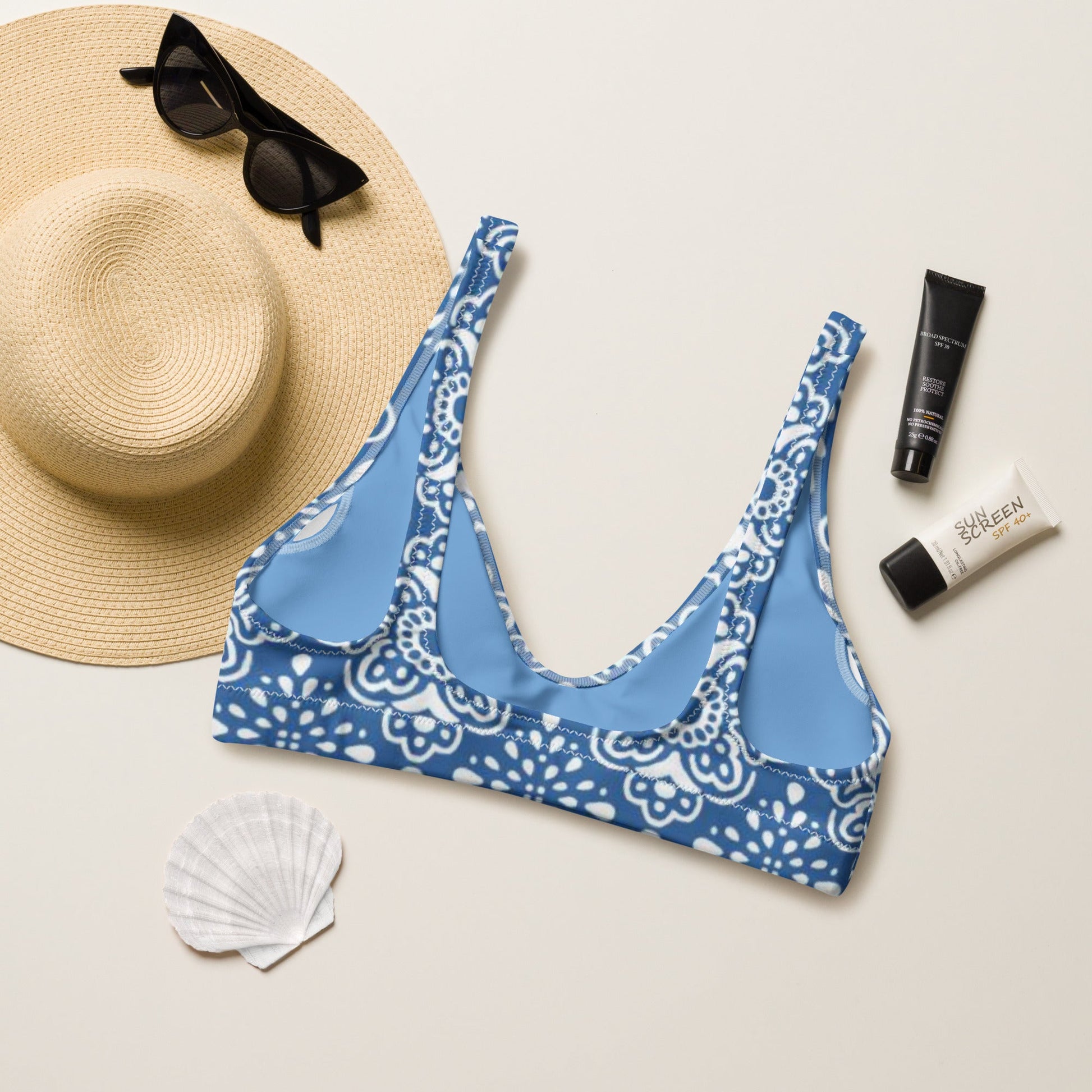 Women's padded bikini top, swimwear, classic beach dress - PratSN