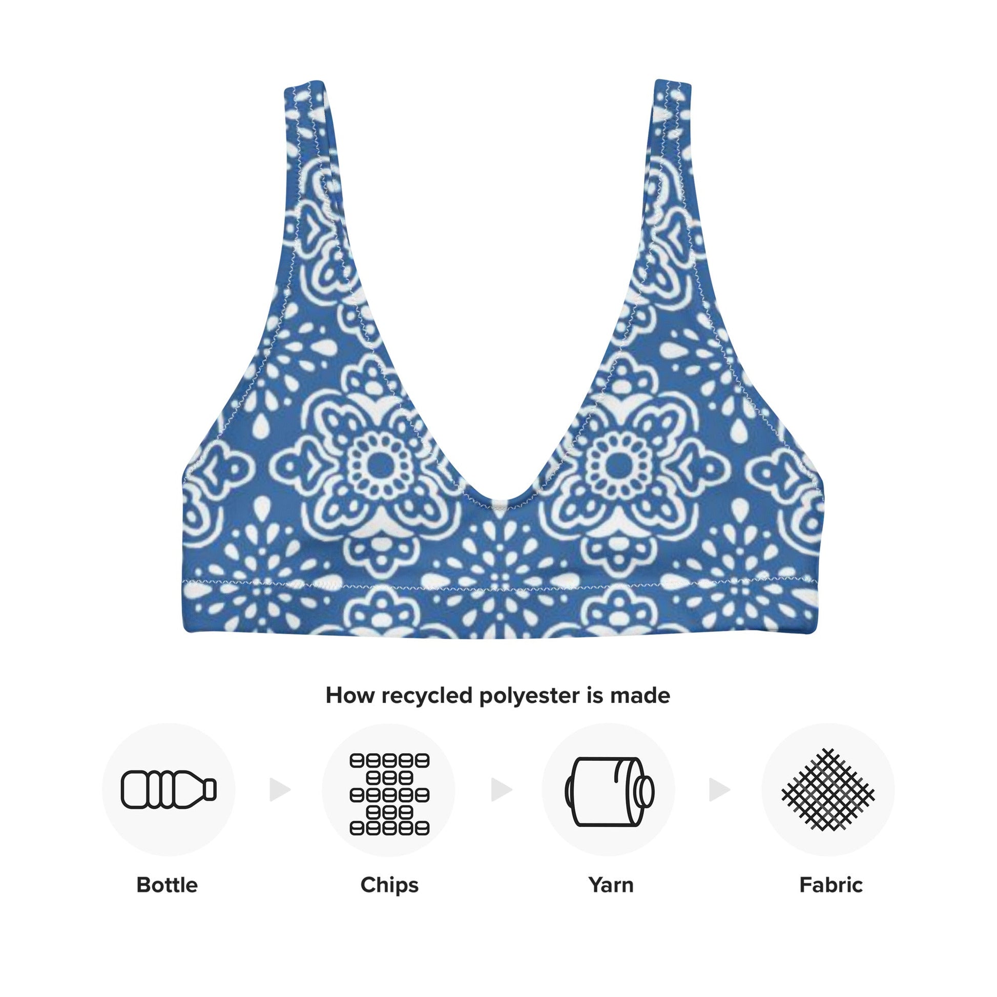 Women's padded bikini top, swimwear, classic beach dress - PratSN