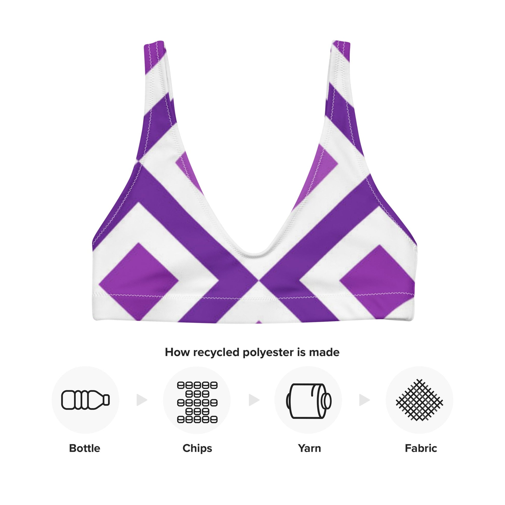 Women's padded bikini top, swimwear, classic beach dress - PratSN