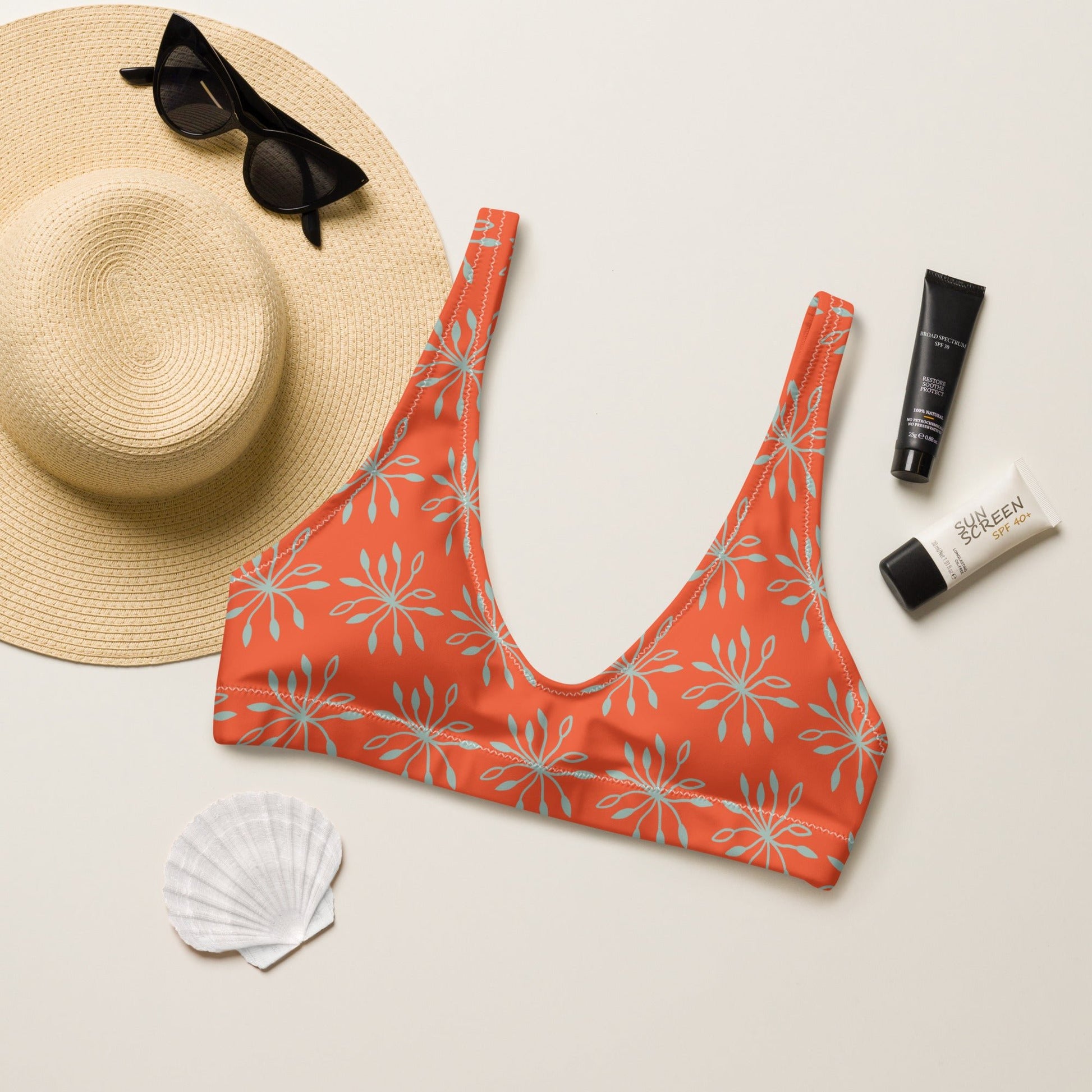 Women's padded bikini top, Women's padded bikini top, Swimsuit Top, Bathing Suit Top, Beach dress, Beach dress for summer and spring - PratSN