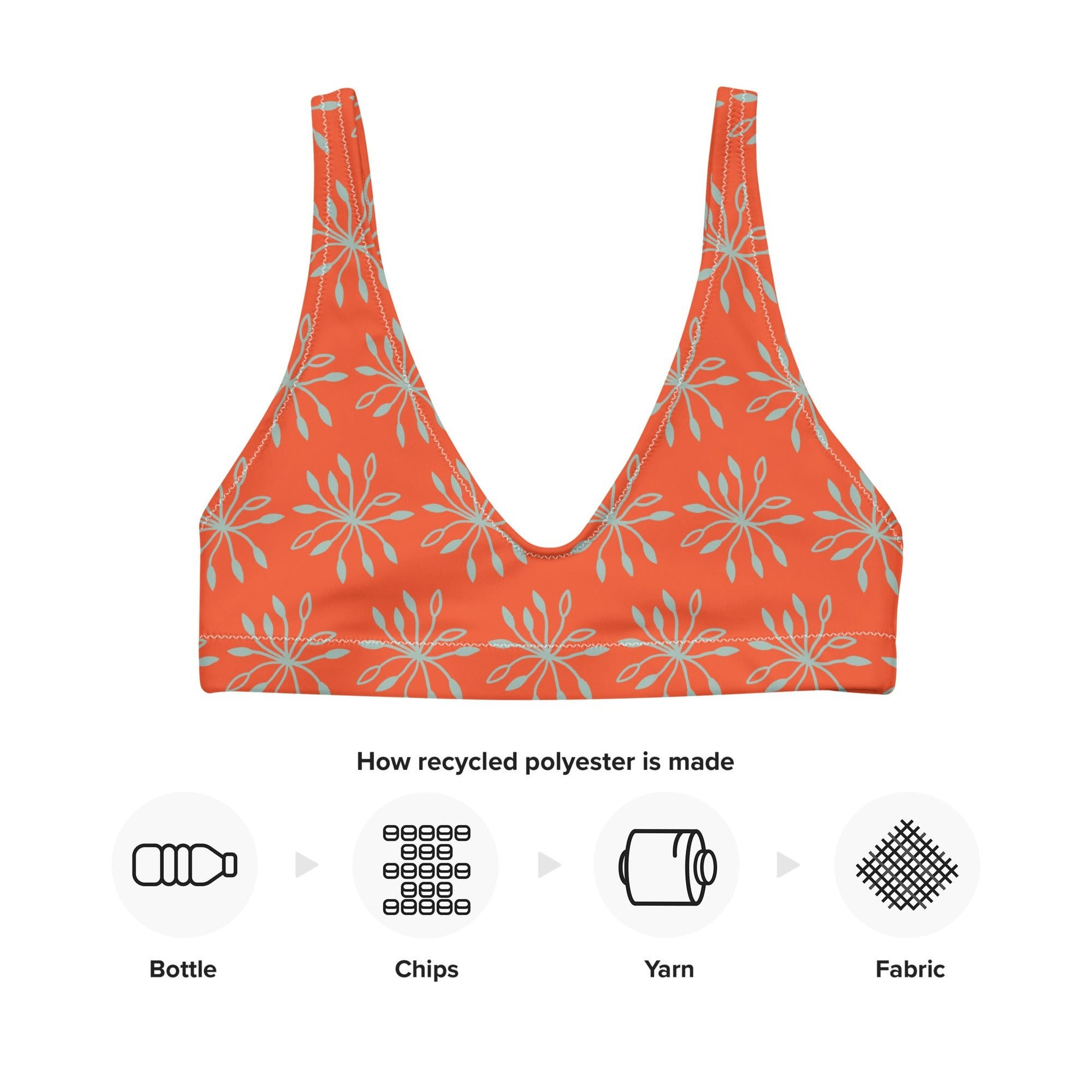 Women's padded bikini top, Women's padded bikini top, Swimsuit Top, Bathing Suit Top, Beach dress, Beach dress for summer and spring - PratSN