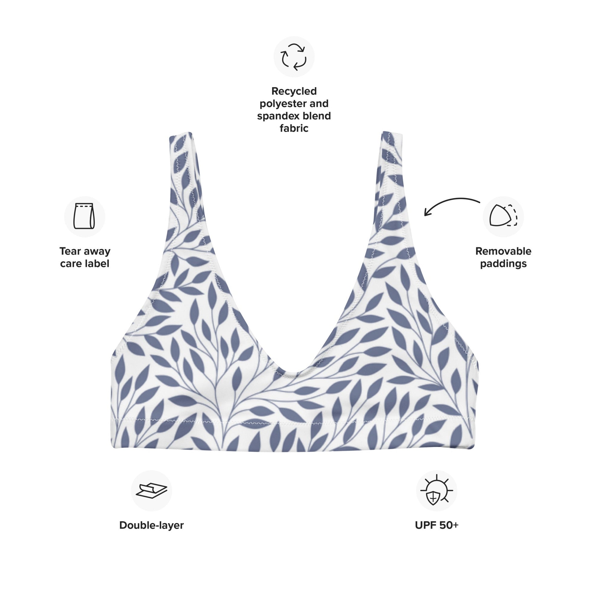 Women's padded bikini top, Women's padded bikini top, Swimsuit Top, Bathing Suit Top, Beach dress, Beach dress for summer and spring - PratSN