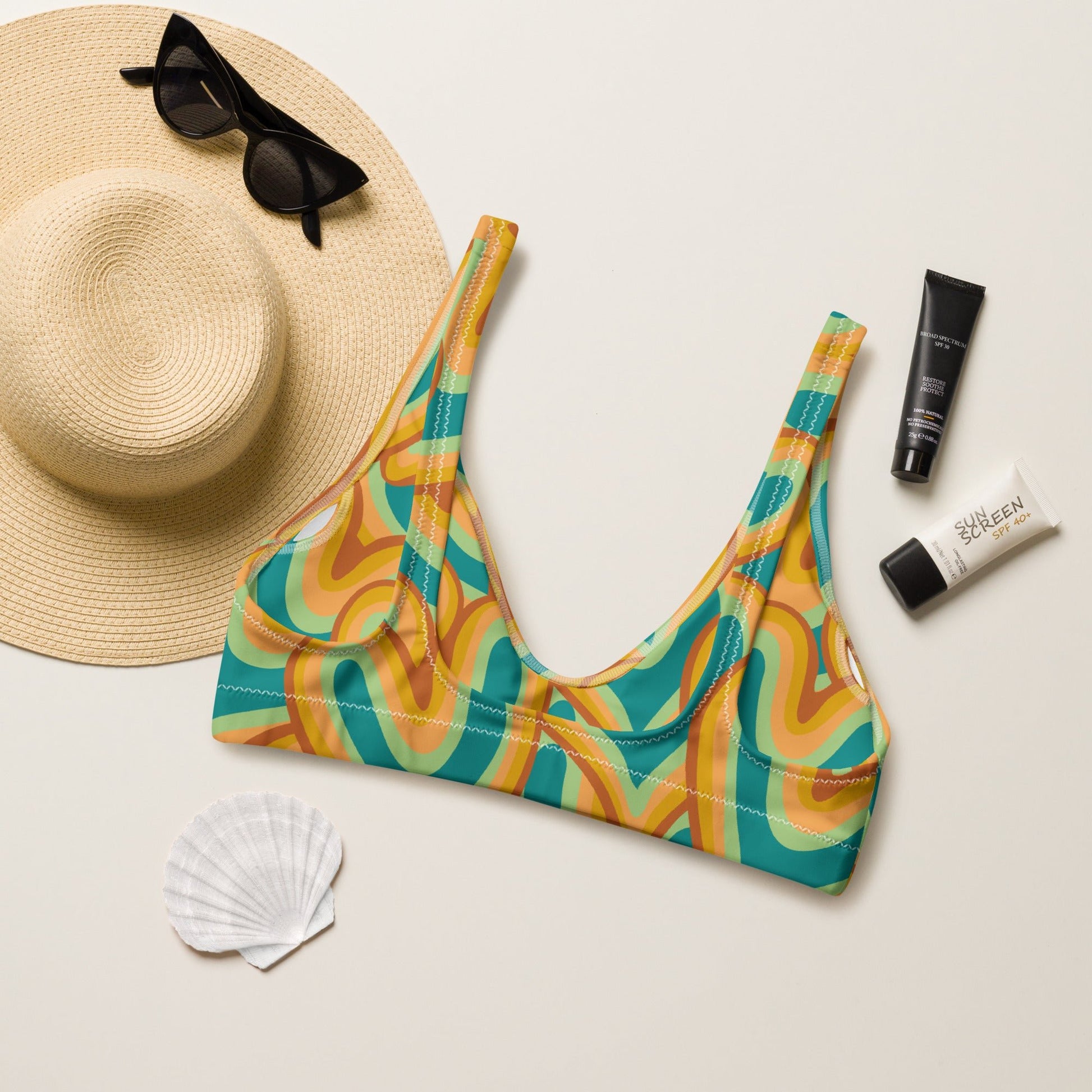Women's padded bikini top, Women's padded bikini top, Swimsuit Top, Bathing Suit Top, Beach dress, Beach dress for summer and spring - PratSN