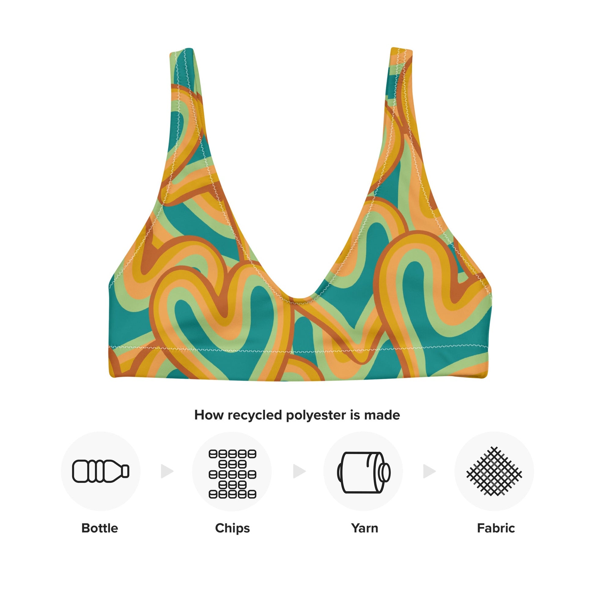 Women's padded bikini top, Women's padded bikini top, Swimsuit Top, Bathing Suit Top, Beach dress, Beach dress for summer and spring - PratSN