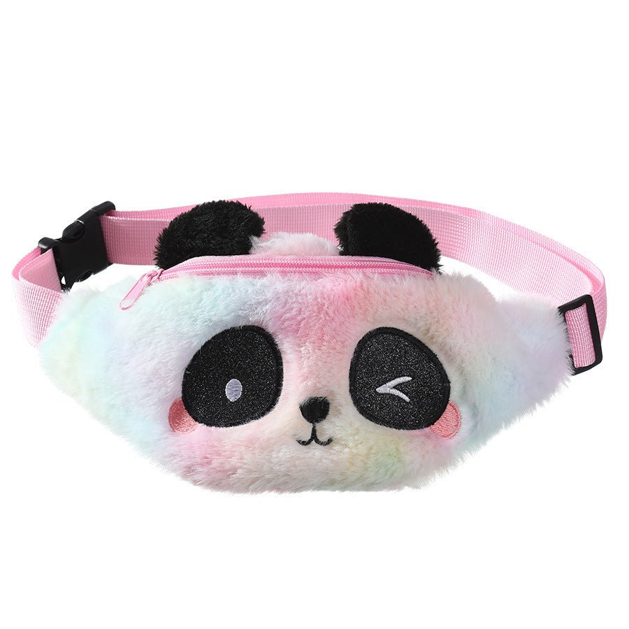 Women's Panda Cartoon Cute Plush Belt Bag - PratSN