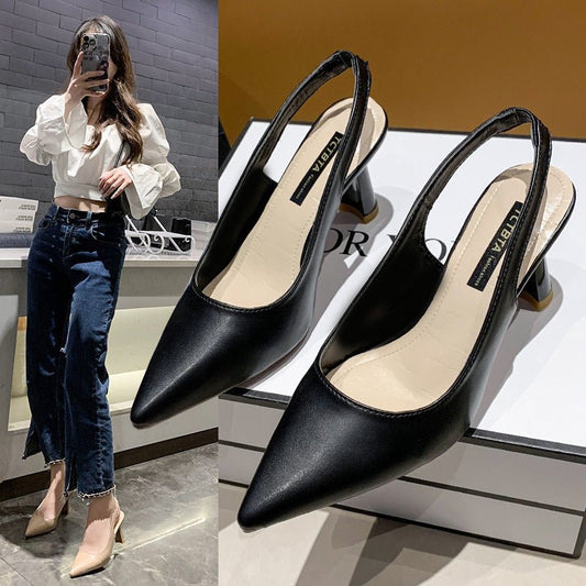 Women's Pointed High Heels Women's Stiletto Toe Box Sandals - PratSN