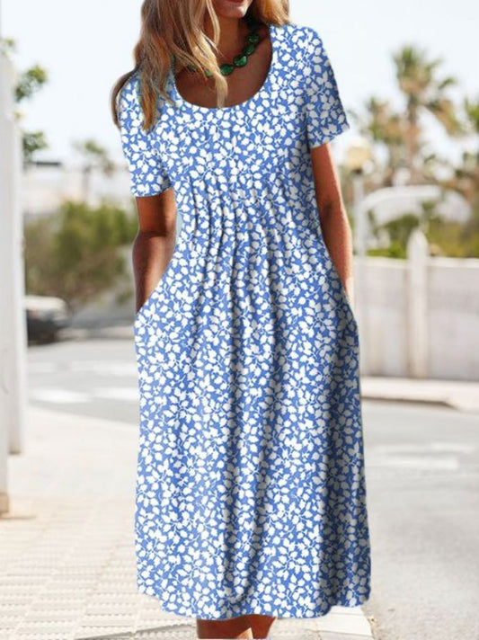 Women's Printed Dresses Waist Long - PratSN
