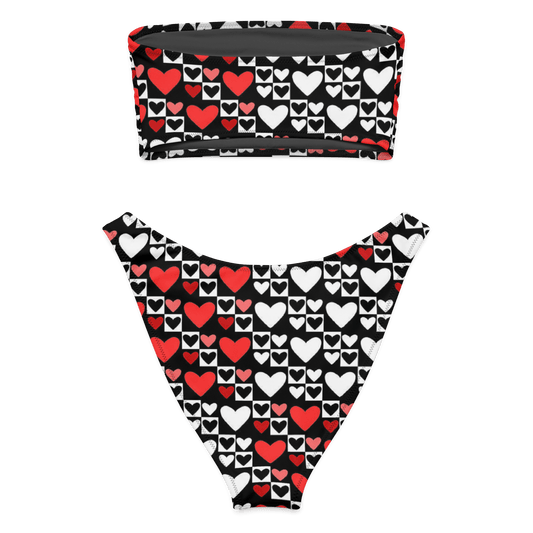 Women's Recycled bandeau bikini - PratSN