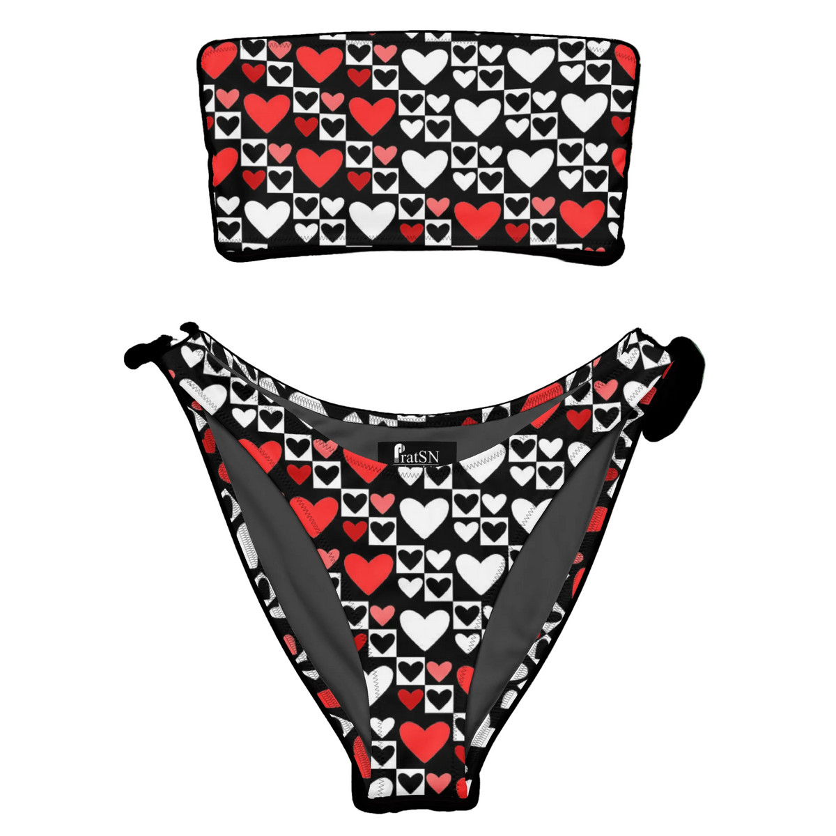 Women's Recycled bandeau bikini - PratSN