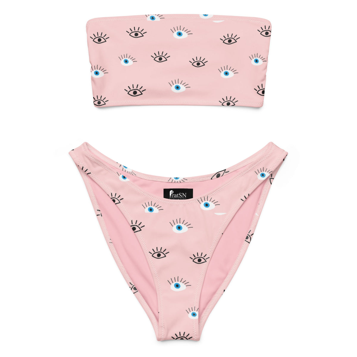 Women's Recycled bandeau bikini. Swimsuit - PratSN