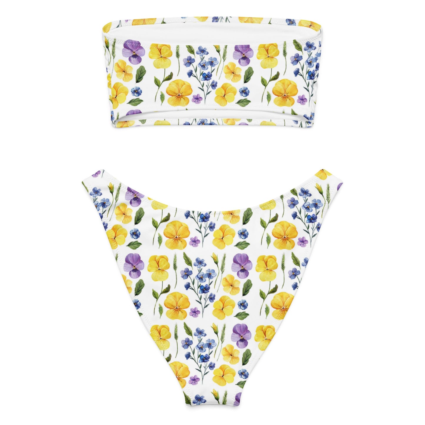 Women's Recycled bandeau bikini, Swimwear - PratSN