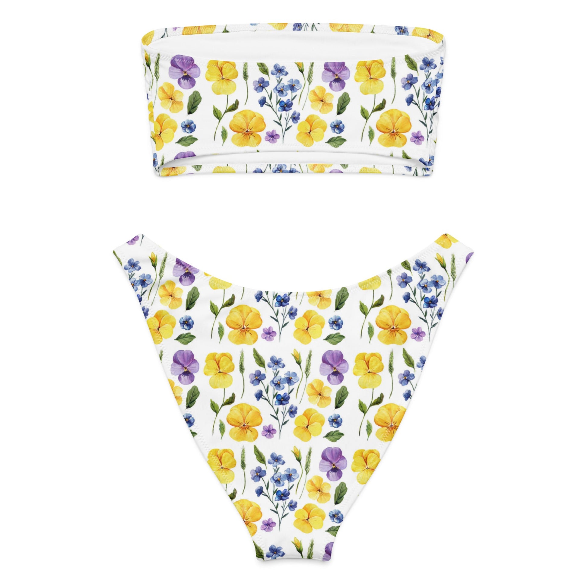 Women's Recycled bandeau bikini, Swimwear - PratSN