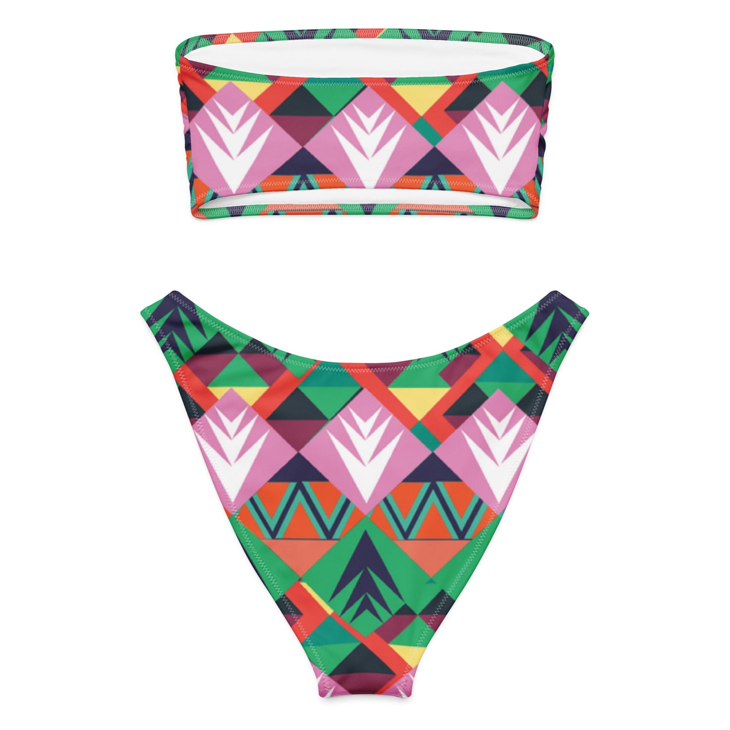 Women's Recycled bandeau bikini, Swimwear - PratSN