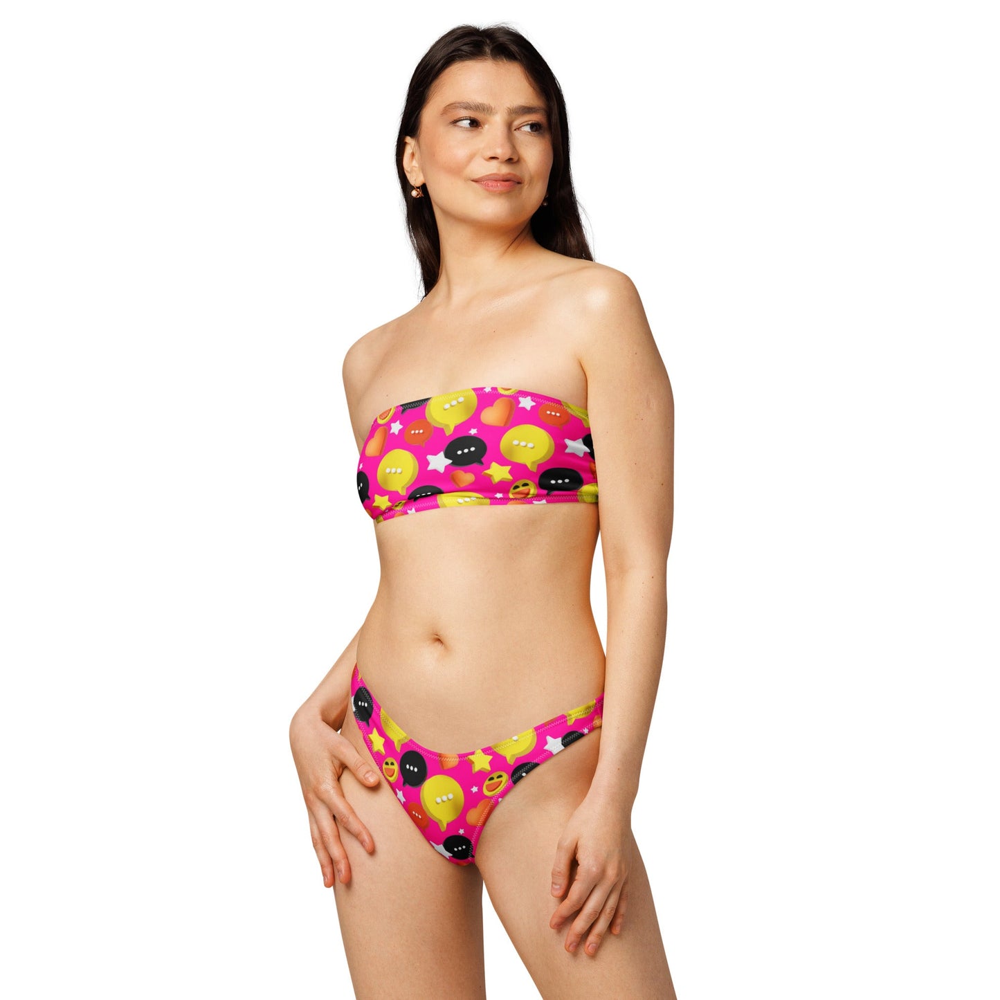 Women's Recycled bandeau bikini, Swimwear - PratSN