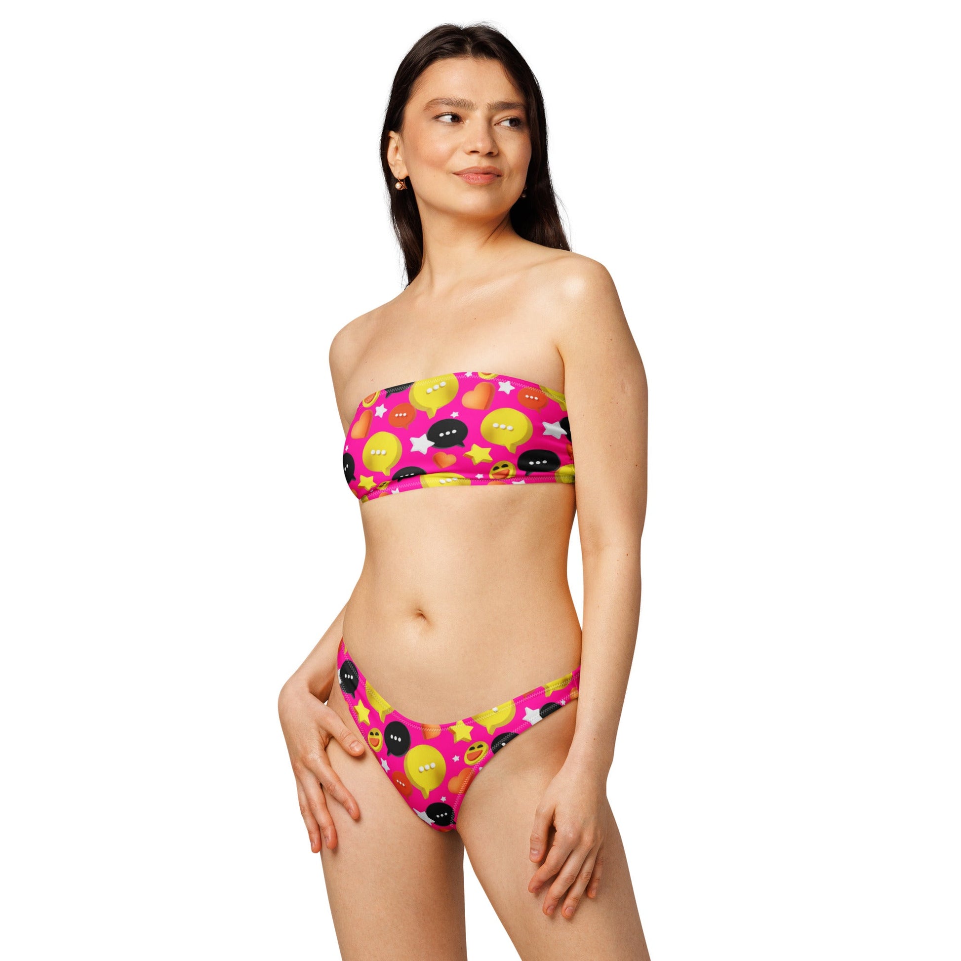 Women's Recycled bandeau bikini, Swimwear - PratSN