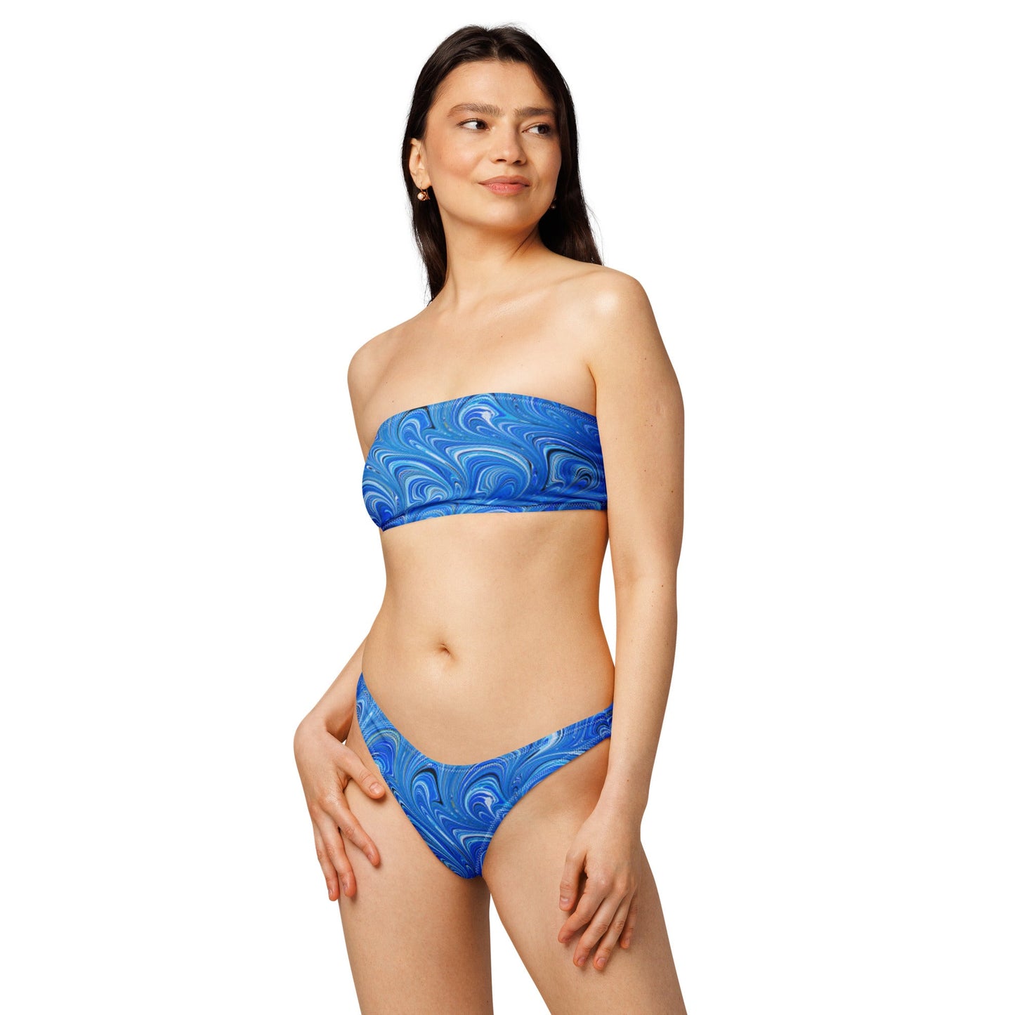 Women's Recycled bandeau bikini, Swimwear - PratSN