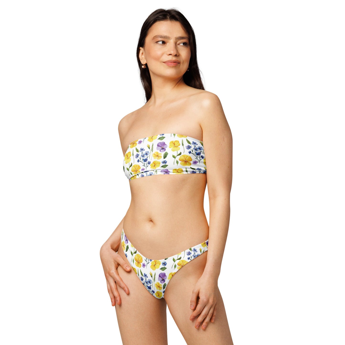 Women's Recycled bandeau bikini, Swimwear - PratSN